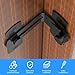 90 Degree Flip Barn Door Lock, Protect Privacy - Security Hook Gate Latch for Barn, Garden, Bathroom, Outdoor, Garage, Window, Sliding Door, Black