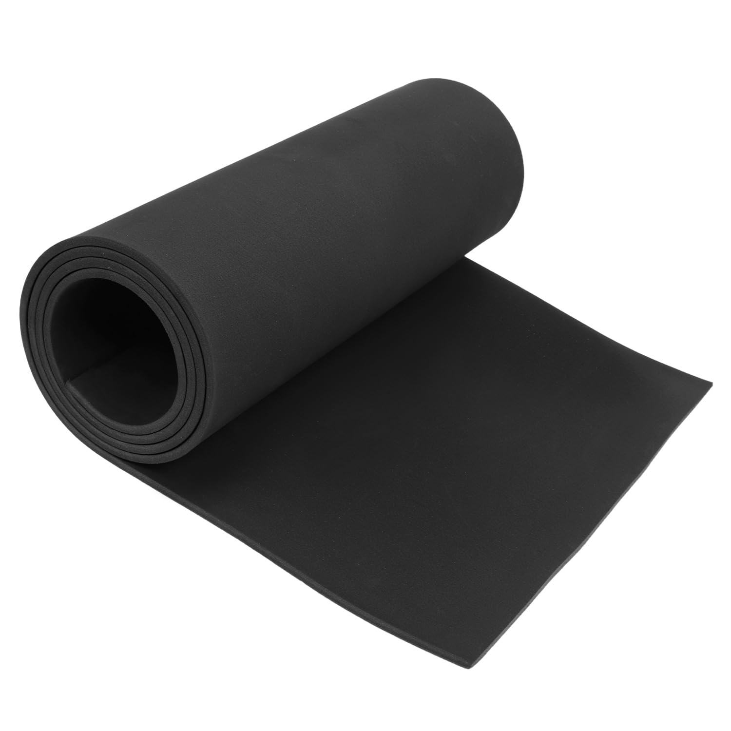 QWORK Rotolo di Schiuma EVA Nera 35 x 150 cm Spessore 5 mm Densità 86 kg/m³ per Cosplay