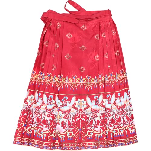 Vestido de gasa roja estilo chino Milisten ideal para sesiones de fotos de temporada