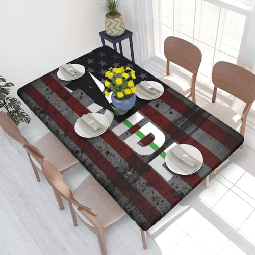 Demiromantic Pride Flag LGBTQ Premium 4ft Square Elastic Edged Table Cover Easy-Care Oil-Repellent