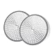 LEKEYE Shower Hair Catcher Drain Protector Strainer-Steel & Silicone 2 Pack