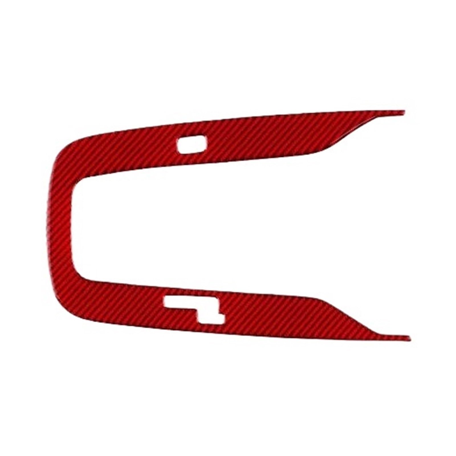RHD LHD Real Soft Carbon Fiber Center Console Gear Shift Accessories Sticker for Toyota for Corolla 2019-2024(Carbon Fiber red,LHD)