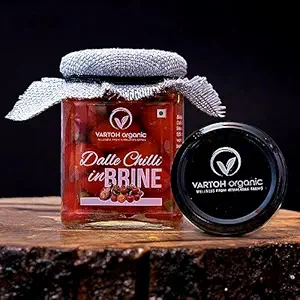 VARTOH ORGANIC Dalle Chilli In Brine, 255 Grams
