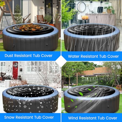 Cobertor Inflable Redondo para Jacuzzi 5.2 pies miniatura 5