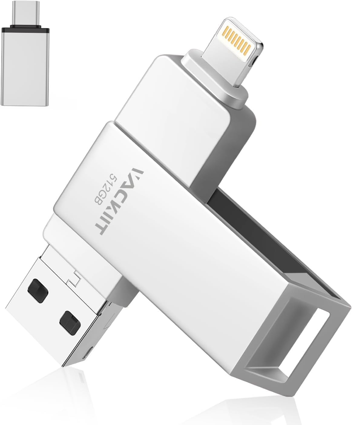 GOVNDVN iPhone対応 USBメモリ 512GB Silver Amazon.co.jp