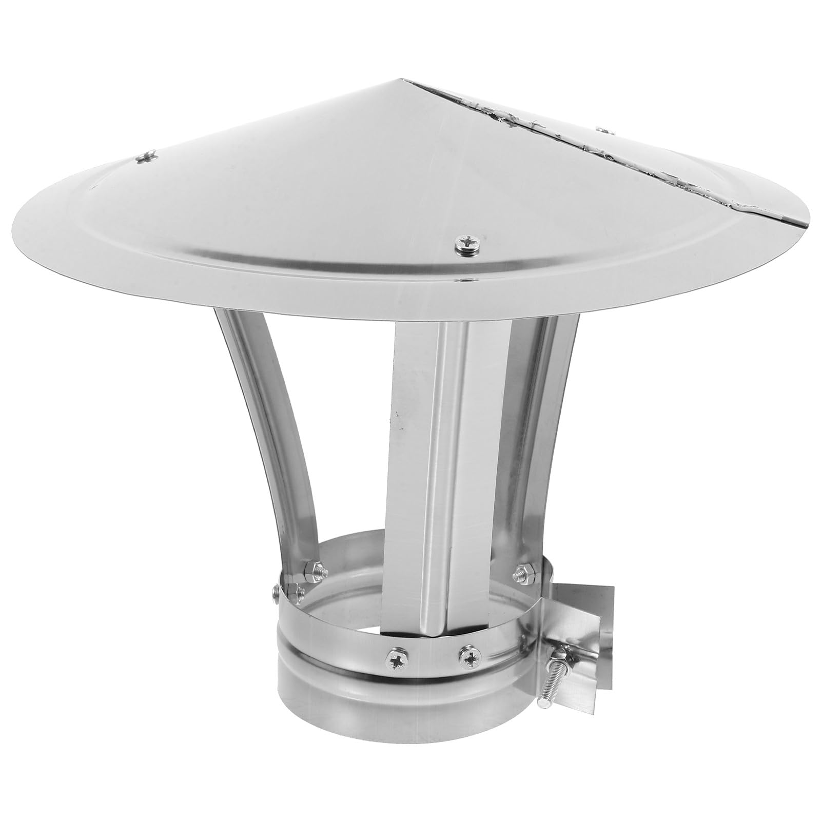 KGLHJDY Chimney Flue Cowl Rainproof stack Cover Stainless Steel Roof Vent Cap Windproof Chimney Vent Caps Protector