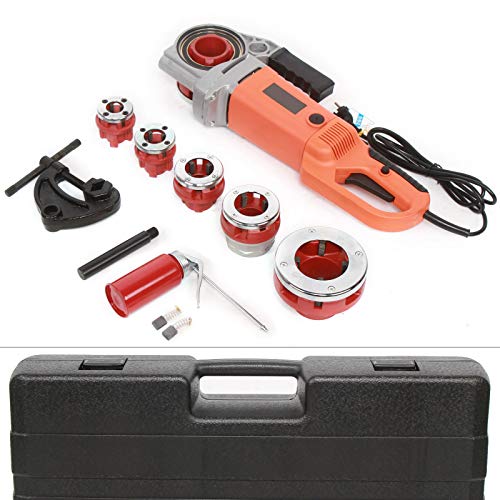 2300W Elektrisch Gewindeschneidmaschine mit Tragetasche 6 Matrizen 1/2, 3/4, 1, 1-1/4, 1-1/2, 2 Zoll