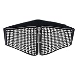 【Art】Damen Leder Gürtel, Breit Nieten Gürtel, Elastischer Taillen Gürtel, Vintage Nietengürtel- ein echter Hingucker