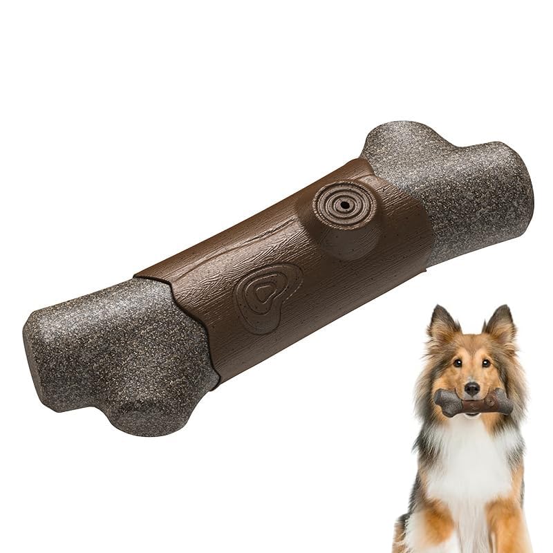 Baoyemes Kauresistente, klingende Zahnstäbe, Zweige, Hundespielzeug, unzerstörbares Hundekauspielzeug, harte Hundespielzeug, Zahnpflege, Kaustäbe für große...