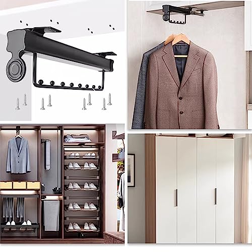 Barre de penderie réglable pour placards encombrés - Solution robuste sans perçage difficile - 8