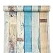 Yifely Colorful Wood Grain Furniture Paper Decorative Shelf Drawer Liner Self-Adhesive Door Sticker 17.7 Inch by 9.8 Feet
