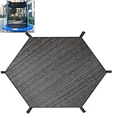 XATAMIO Trampoline Shade Cover, Trampoline Cover for 8FT 10FT 12FT 14FT 16FT Straight Pole Round Trampoline Sun Protection, Easy to Install,for Backyard Playground (14FT 6 Poles)
