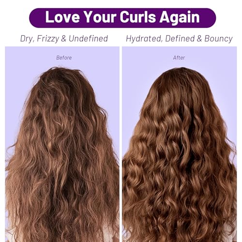 Image of Luseta Curly Shampoo & Conditioner Set with Coconut Oil, 2x16.8 fl oz | For Curly, Wavy & Coily Hair; Coconut Oil For Frizz and Dry Damaged Hair; Sulfate & Paraben Free
