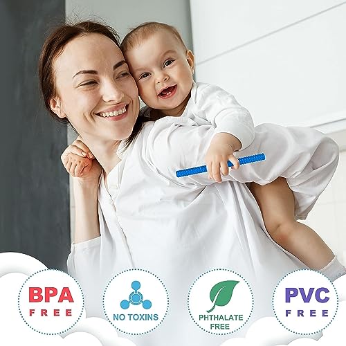 farout Beißring Baby -BPA frei Zahnungshilfe Beißröhrchen für Zahnen - 6 Stück Beißstab/Beißröhrchen Baby Kauspielzeug - Kühlend Beißstange ab 3 Monate - Teething toy/Beißspielzeug.