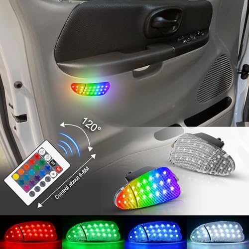 Luz LED RGB de Cortesía para Puerta Interior Ford F150 1997-2003 miniatura 6