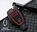 Produktbild HGNFD Für Mercedes Benz CLS CLA GL R SLK AMG ABCs Klasse Auto Kohlefaser Schlüsseletui Abdeckungshalter Auto Schlüsselhülse-B_Key