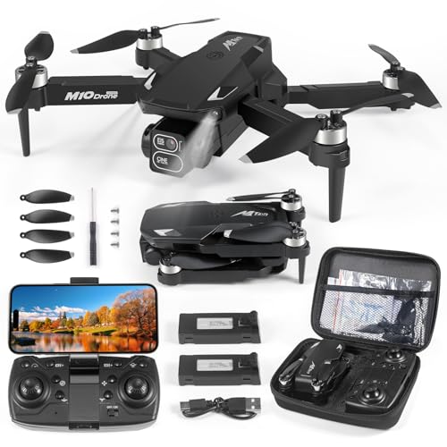 Drohne mit Kamera HD 4K,RC Faltbare FPV WiFi Live Ãœbertragung Drohne für Kinder Anfänger,2 Akku Lange Flugzeit,Headless Modus,Flugbahnflug,Hindernisvermeidung,One Key Start/Landen,Headless Modus
