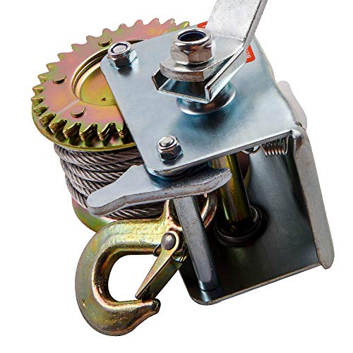 Cabo de aço de 270 kg para manivela do guincho manual do guincho da manivela do guincho ATV barco re