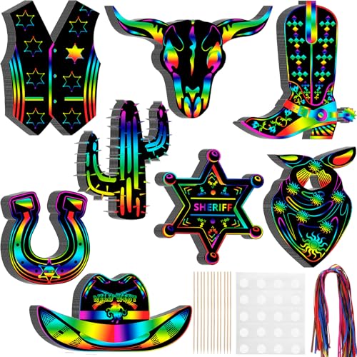 Western Cowboy Scratch Cards Kit
