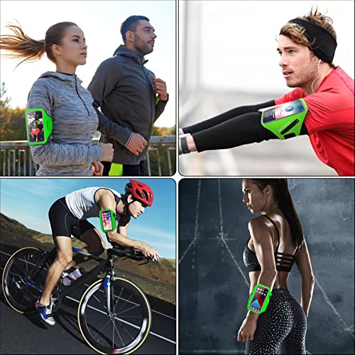 Tsuinz Cell Phone Armband,Water Resistant Phone Holder For Running Exercise Airpods Bag Adjustable Running Armband For Iphone 13/12/11 Pro X/Xs/Xr/8/7/6 Samsung Galaxy S22/S21/S20/A10E(Green) #TOP7