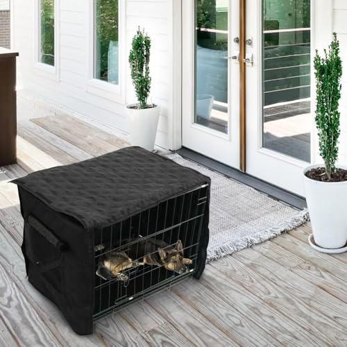 Housse de cage pour chien intérieur S - Tissu matelassé résistant à l'eau - 4