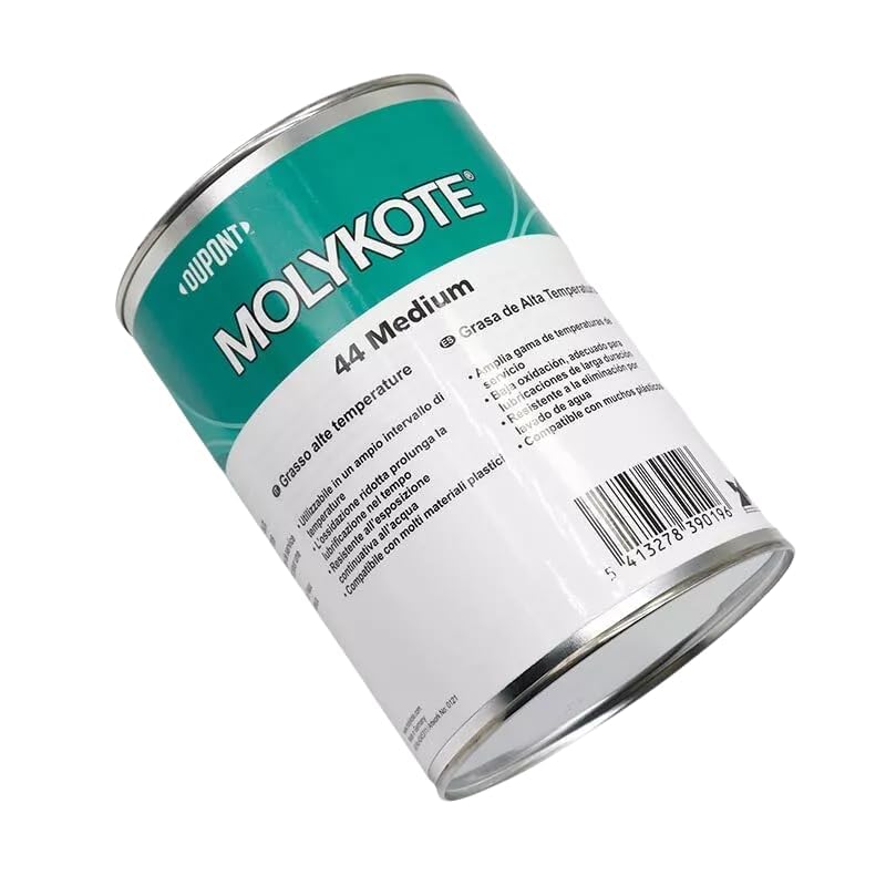 MOLYKOTE 44 Medium Grease 1kg 35.27oz Lubricante Alta Temperatura Resistencia Excelente a Ambientes Extremos Inercia y Estabilidad Química Buena Estabilidad al Cizallamiento Dow Corning 44M
