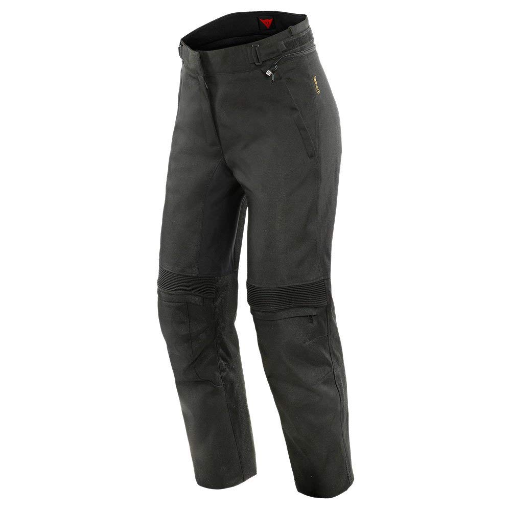 Dainese - Campbell Lady D-Dry Pants, Touring Pants, Women's Motorcycle Pants, Waterproof, Wide Fit, Protection On Knees And Hips, Black/Black, 50