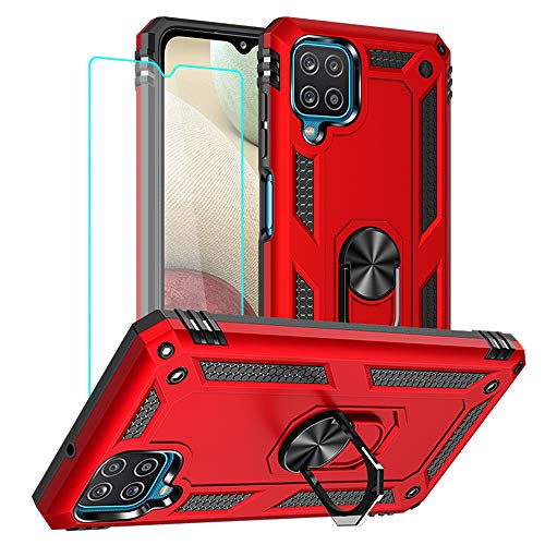 Coque Samsung Galaxy A12 5G antichoc de protection militaire rouge