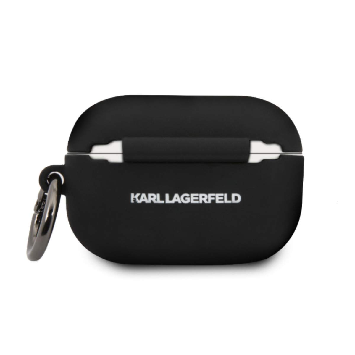 Karl Lagerfeld KLACAPSILRSGBK – Cover In Silicone Per AirPods Pro – Colore Nero – Pratica E Facile Da Usare