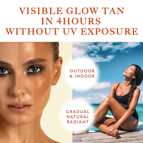 Image of Carotene Tanning Gel - Self Tanner for Indoor Tanning & Outdoor Tanning Gel - Natura Looking Bronze Glow 100g / 3.53 fl oz