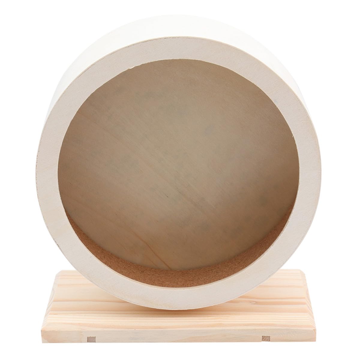 Ruota Silenziosa in Legno per Criceti e Piccoli Animali Domestici, Supporto Resistente Funzione Antistress per Esercizio e Divertimento Quotidiano