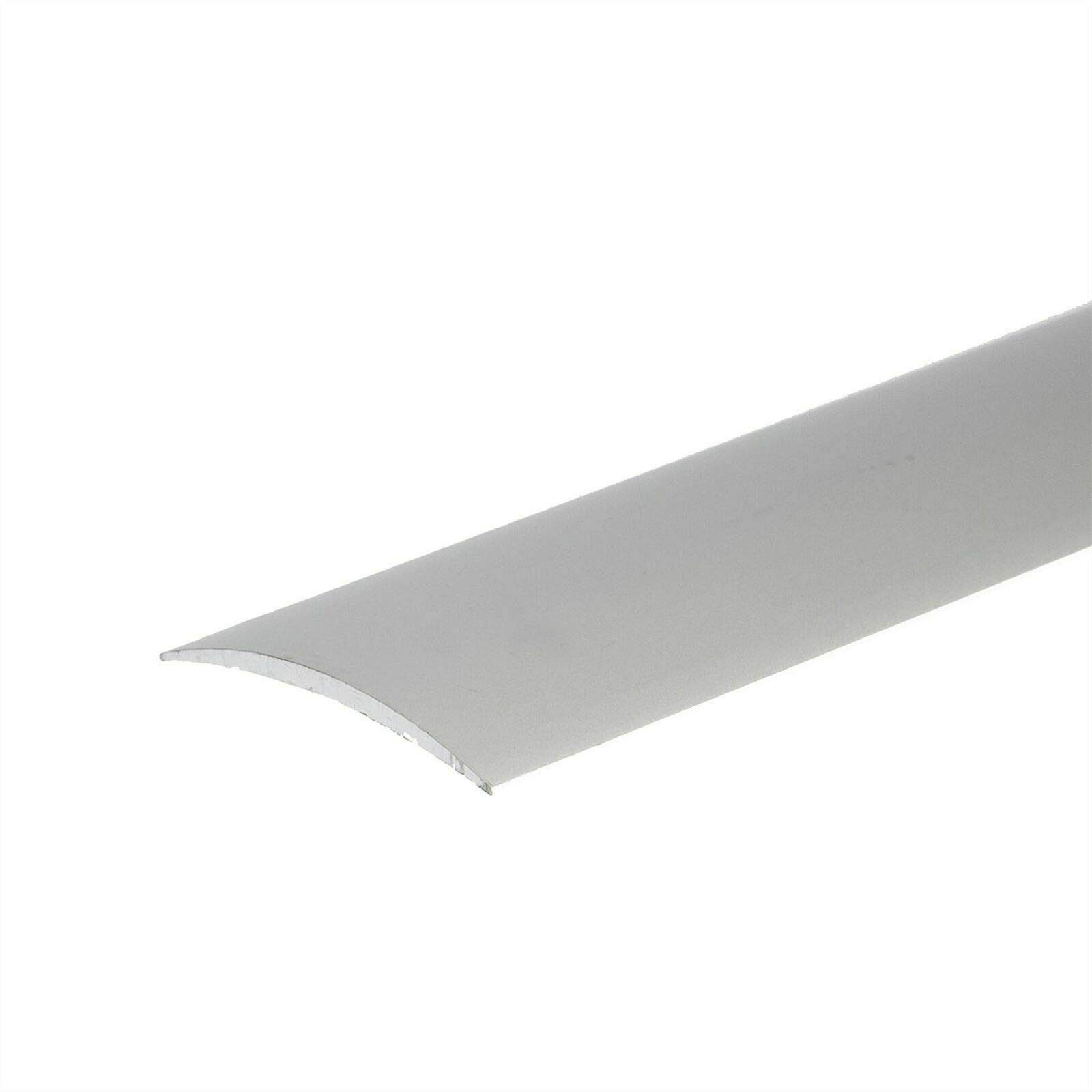 Self Adhesive Aluminium Threshold Strip 40mm x 0.93M (3.05FT) Door Floor Trim Transition Bar TMW Profiles (Silver)
