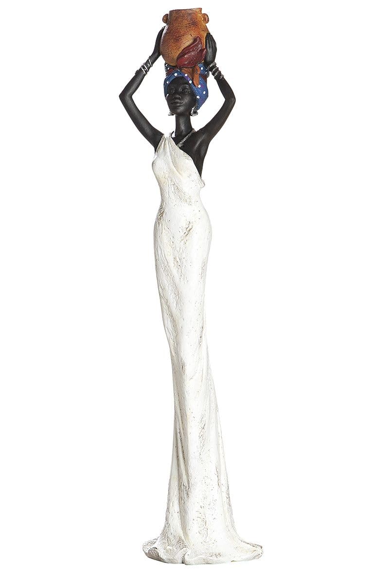 Sculpture Africaine Tortuga GILDE Œuvre en Polyrésine 48,5 cm aux Finitions Artisanales