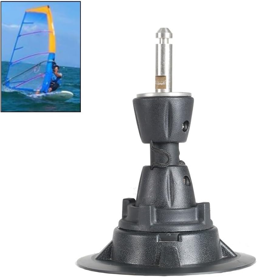 TaiCha Base de mástil de windsurf giratoria 360 grados diámetro 12,5 cm para tablero de vela