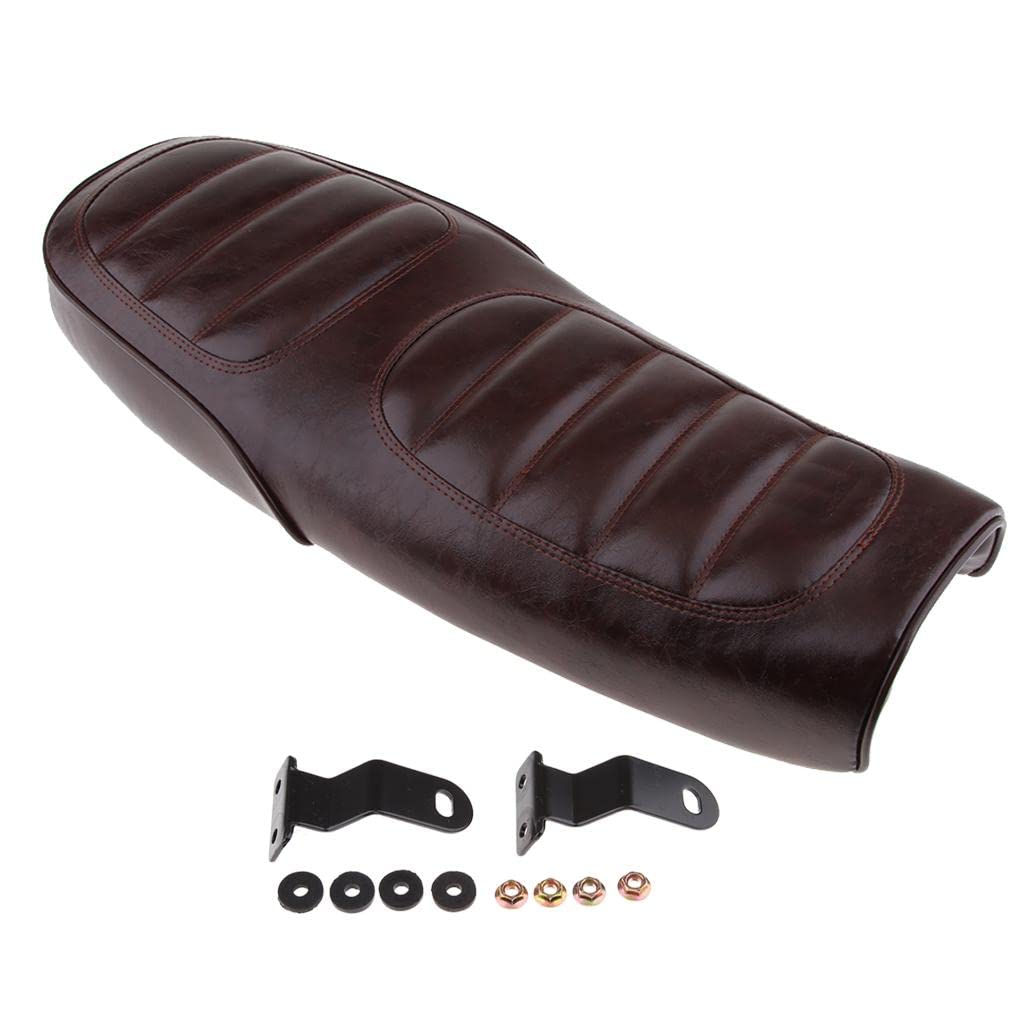 63cm Cafe Racer Vintage Seat Flat Style Cushion Brown | Parts & Accessories | Motorcycle Parts | Seating | Other Seating-image-42
