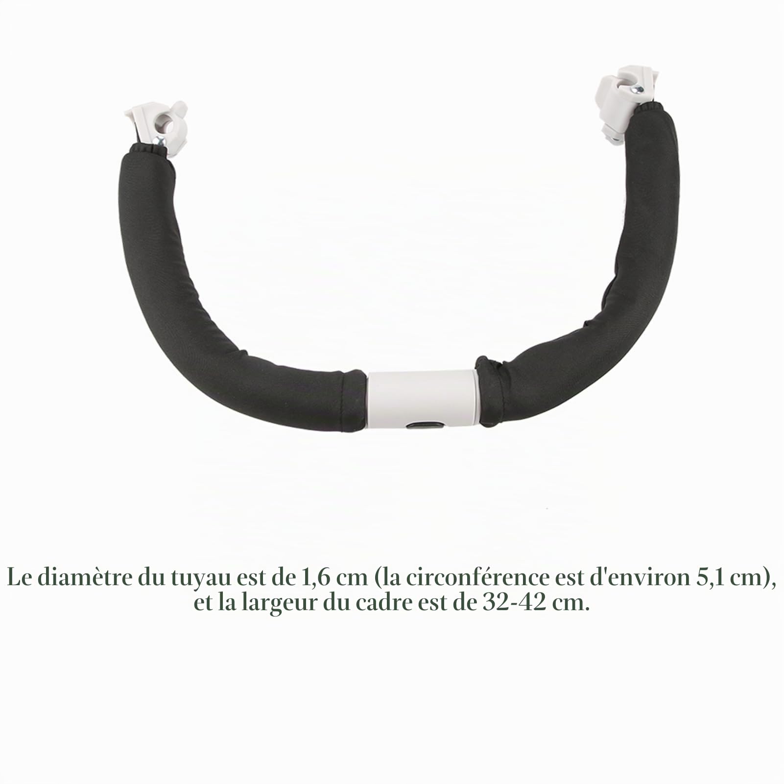 Poignée de Poussette Arceau Poussette Universelle Barre de Poignée Universelle, Remplacement, Poignée de Poussette pour Bébé Accoudoir Barre de Pare-Chocs ou Beschermbeugels