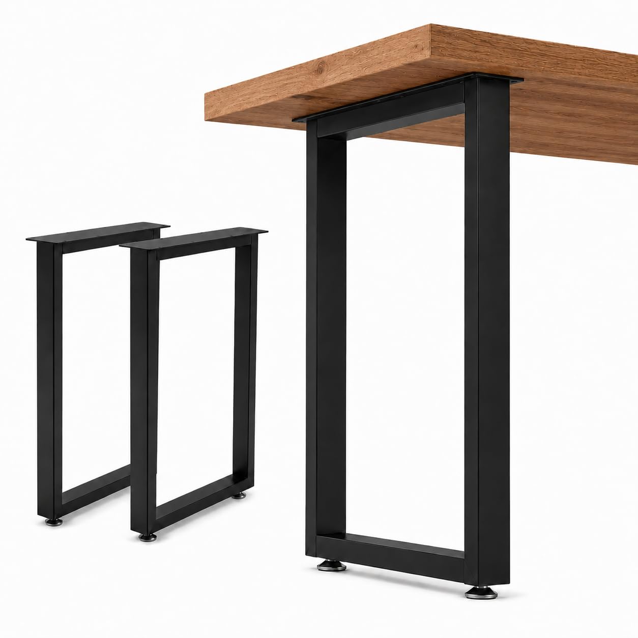 2 Pack Metal Table Legs, Heavy Duty Iron Furniture Bench & Desk Legs