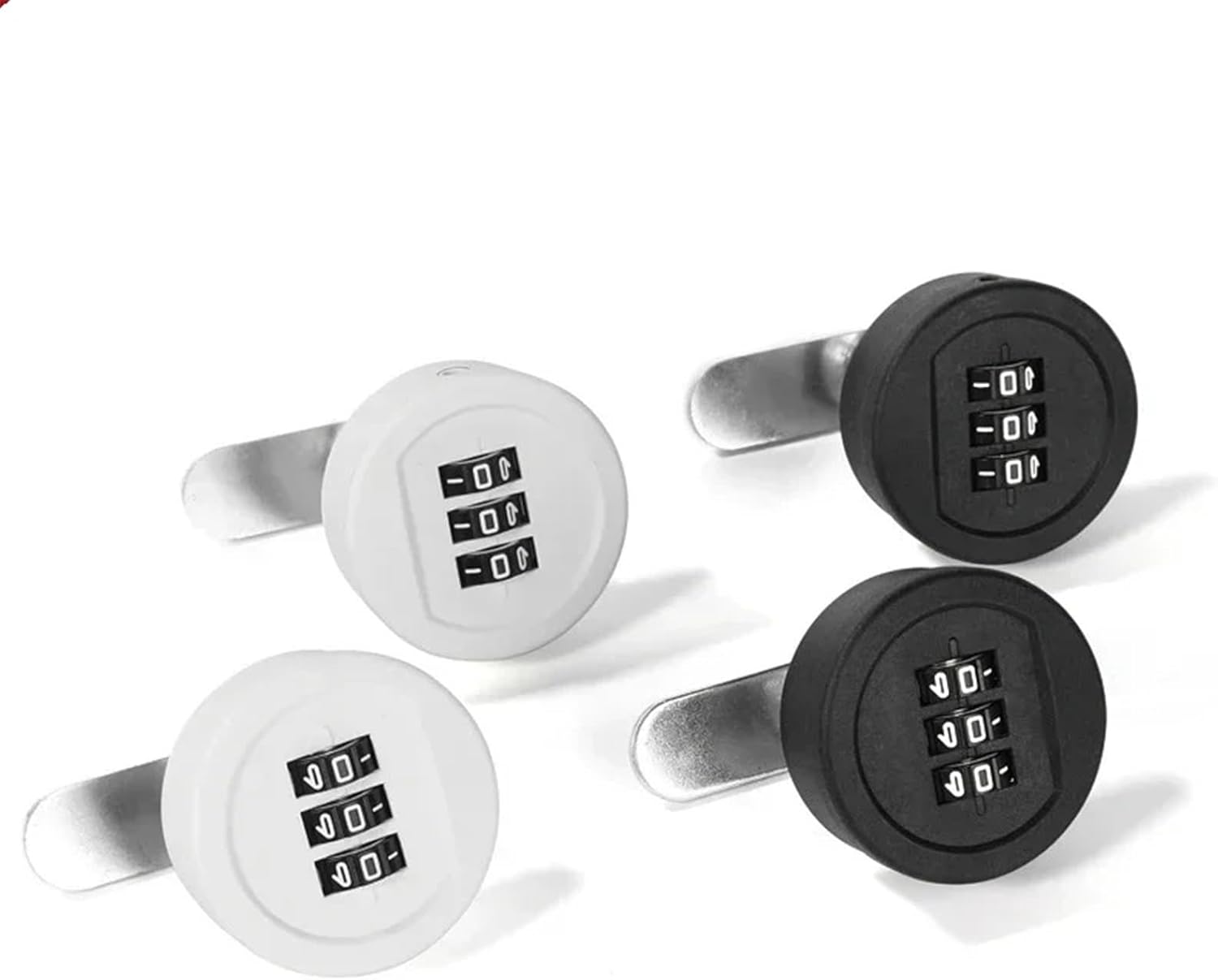 Combination Cabinet Cam Lock 3 Digit Password Lock Keyless for Drawer Door Gym School Locker MA080 1Pcs(20mm White)