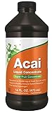 Concentrado líquido de acai, súper concentrado de frutas, equivale a 35000 mg de acai fresco por porción, vegano, 473 ml