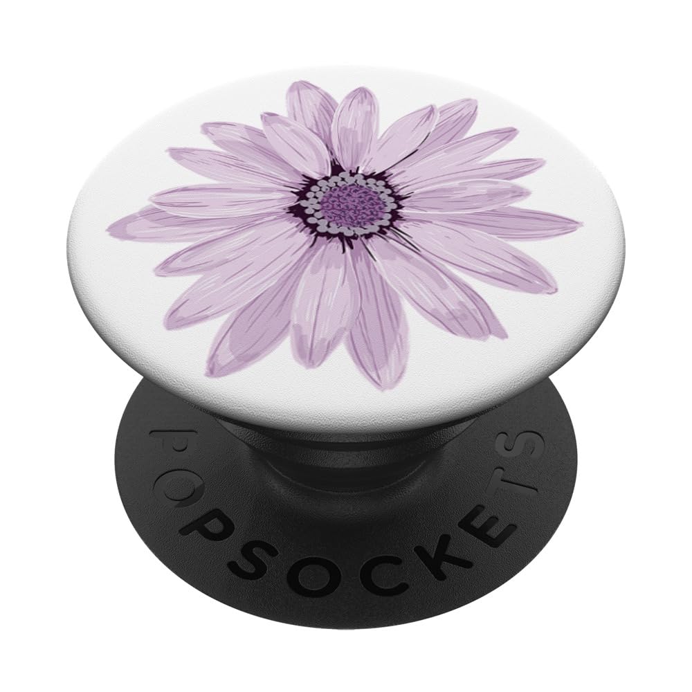 Daisy Phone Grip Pressed Flower Purple Floral Phone Popper PopSockets Adhesive PopGrip