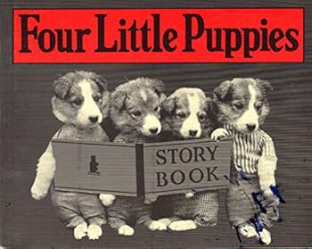 Paperback Four Little Puppies Story Book