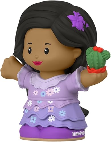 Miniatura 2 de Pieza de repuesto para Little People Encanto Playset  HMX75  Figura hermana Isabela de Mirabel  Sosteniendo planta suculenta