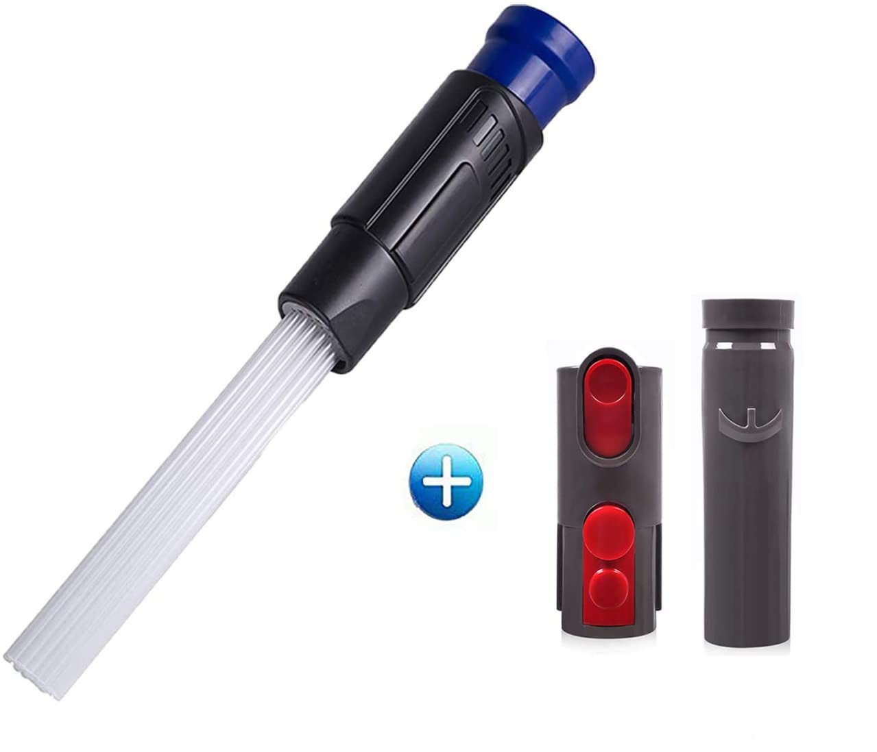 Vacuum Cleaner Attachment, Universal Vacuum Cleaner Dust Brush Tubes, Dust Remover Cleaning Tools for Keyboards, Drawers, Car, Corners(Upgraded Version for Dyson)