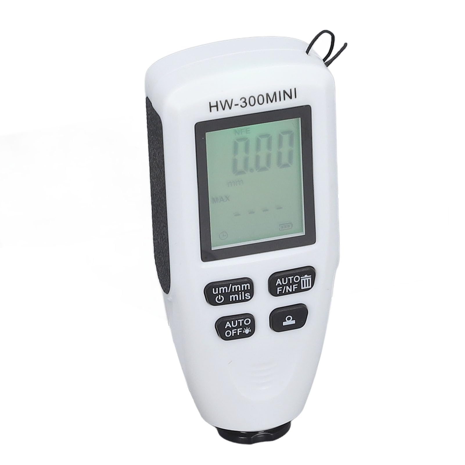 Coating Thickness Gauge 0 to 2000um Range High Accuracy LCD Backlight Display Digital Paint Thickness Meter for Car (White)