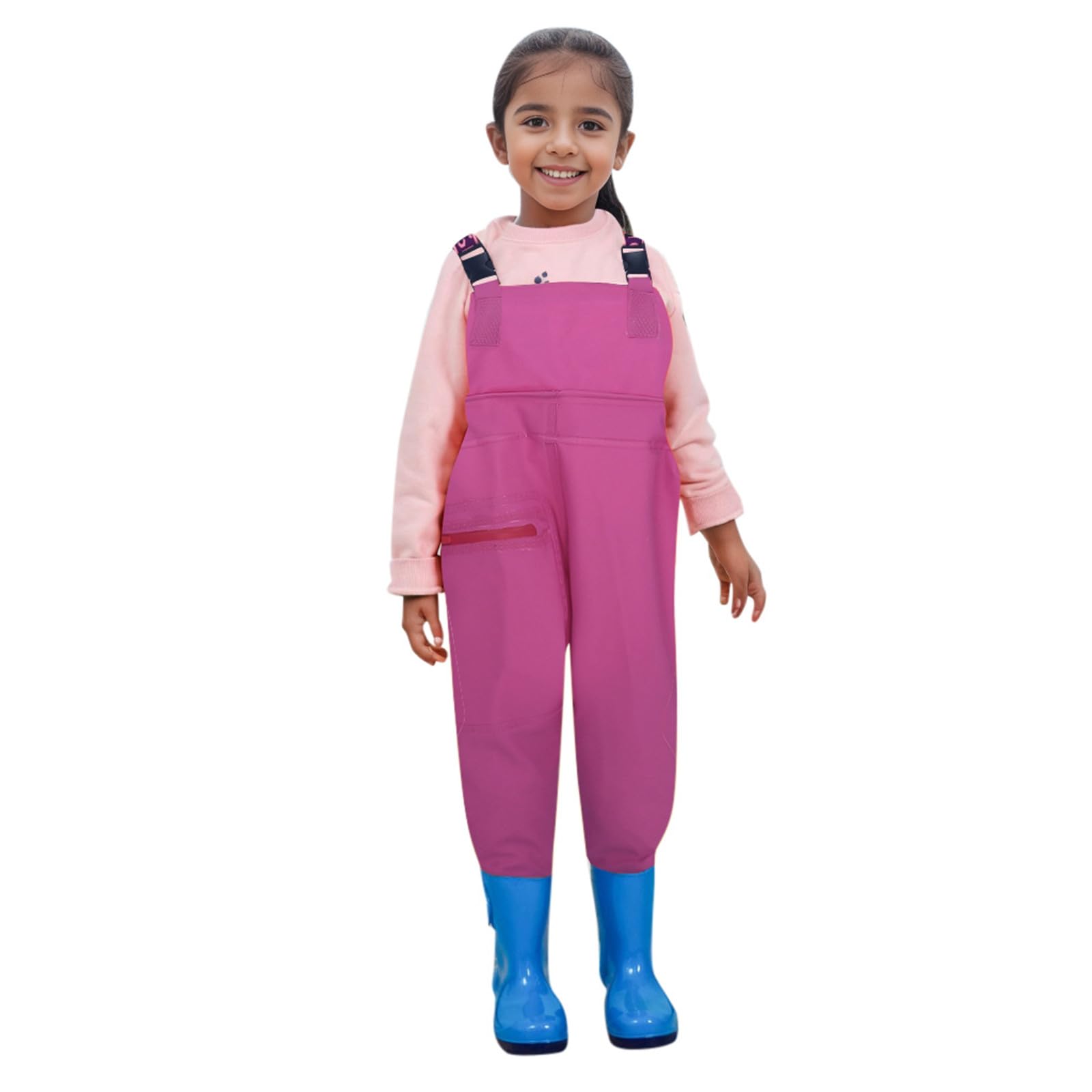Monos de lluvia para niños y niñas con pantalones y botas incorporados traje de lluvia para niños y bebidas, pantalones impermeables de seguridad combinados, pantalones impermeables de playa y pesca