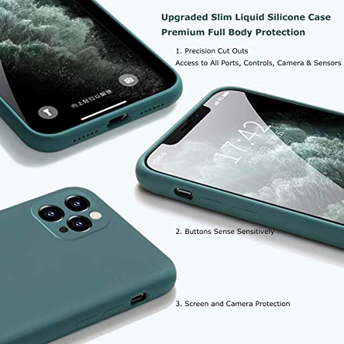 Coque silicone liquide iPhone 11 Pro Max antichoc avec doublure microfibre douce - 4