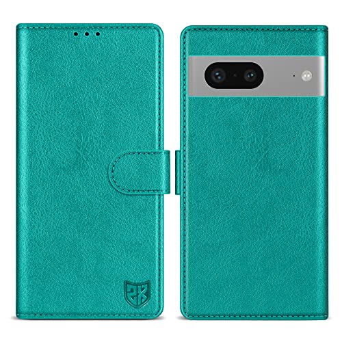 Image of ZZXX for Google Pixel 7 Wallet Case Magnetic Closure 6.3 inch,Lake Blue