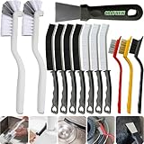 13Pcs Crevice Cleaning Brush Set, Cleaning Brush Tools, Hard Bristle Gap Household Cleaning Products Suitable for Toilets, Kitchens, bathrooms, Cups, Windows