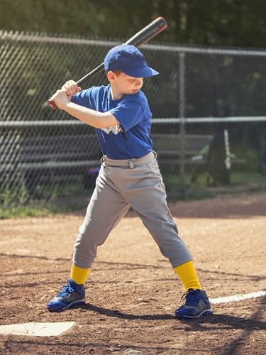 Image of Baseball Socks and Belt Set Cotton Youth Softball Socks for Boys Girls