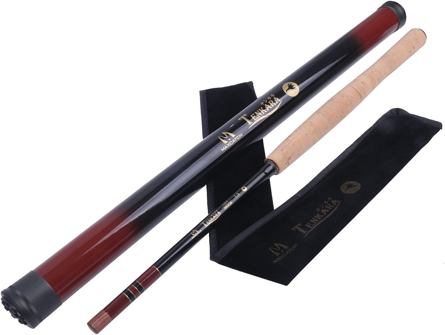 Sprinton Maxcatch Tenkara Rod: Lightweight Carbon Fishing Pole, Triple Zoom 10'8''/11'10''/12'9'', 5wt Line, 10.67ft Length